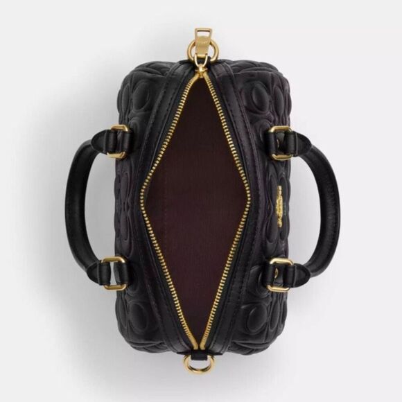 NWT ❤️ Coach Mini Rowan Crossbody Bag In Blocked Signature Leather CY743 - Picture 9 of 10